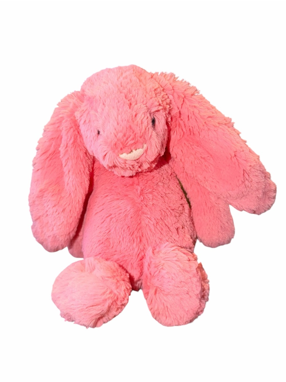 Retired Jellycat RARE Bashful Strawberry Bunny Plush Stuffed Animal 12" Pink